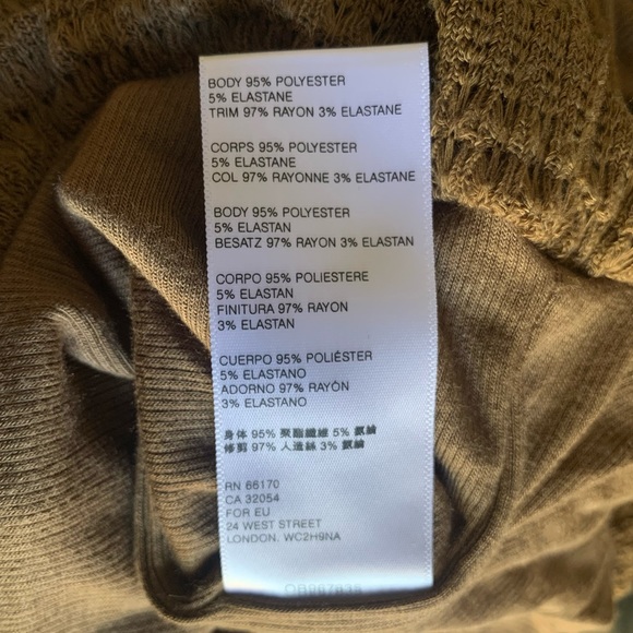 Free People Sistine Cold Shoulder Brown Square Neckline Long Sleeve Sweater Top - Picture 8 of 10